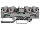 Borne de passage joignable WAGO TOPJOB S 6mm² 41A 800V Push-in 4×1 DIN35 ora