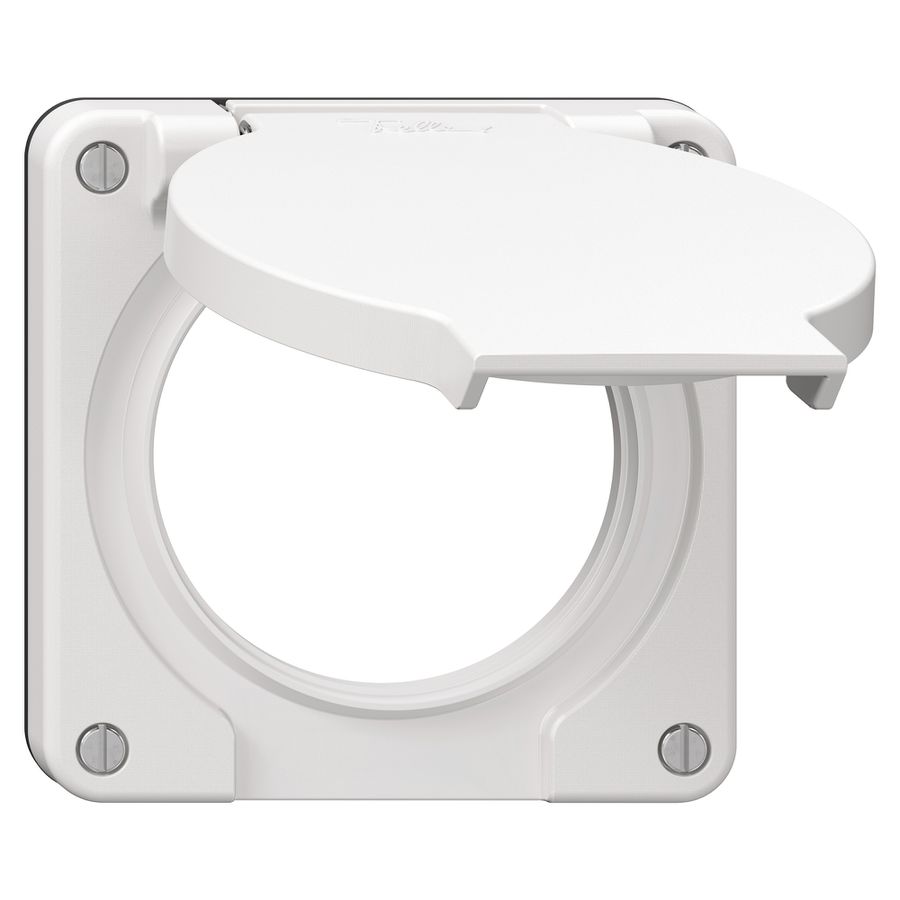 Deckel mit Klappdeckel NEVO Ø60mm IP21 ws (Dicht.sz)