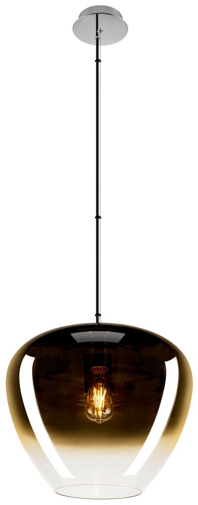 Lampada sospesa SLV ANTILO CONVEX E27 1×0…40W Ø400mm oro