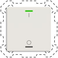 Poussoir KNX RGBW INC MDT TAL-60T1B11.02S temp 1t/2a blanc mat "I/O"
