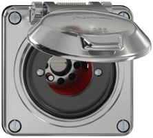 Contact pivotant ELEMENT SNAPFIX® 1P 2F 16A 400V 1<-0->2 87×91×73mm aluminium