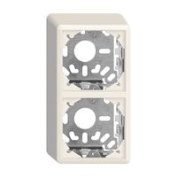 Kappe mit Grundplatte 2×54mm weiss für Kombination FX Universal