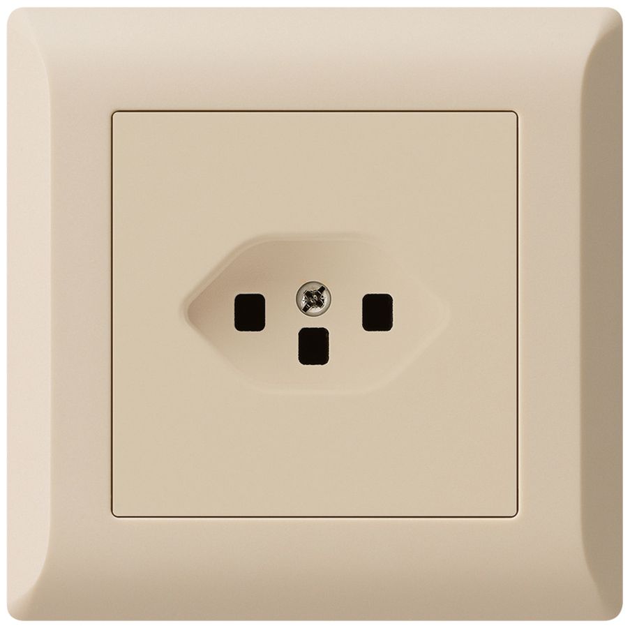 UP-Steckdose kallysto.line T23 beige mit Steckklemmen