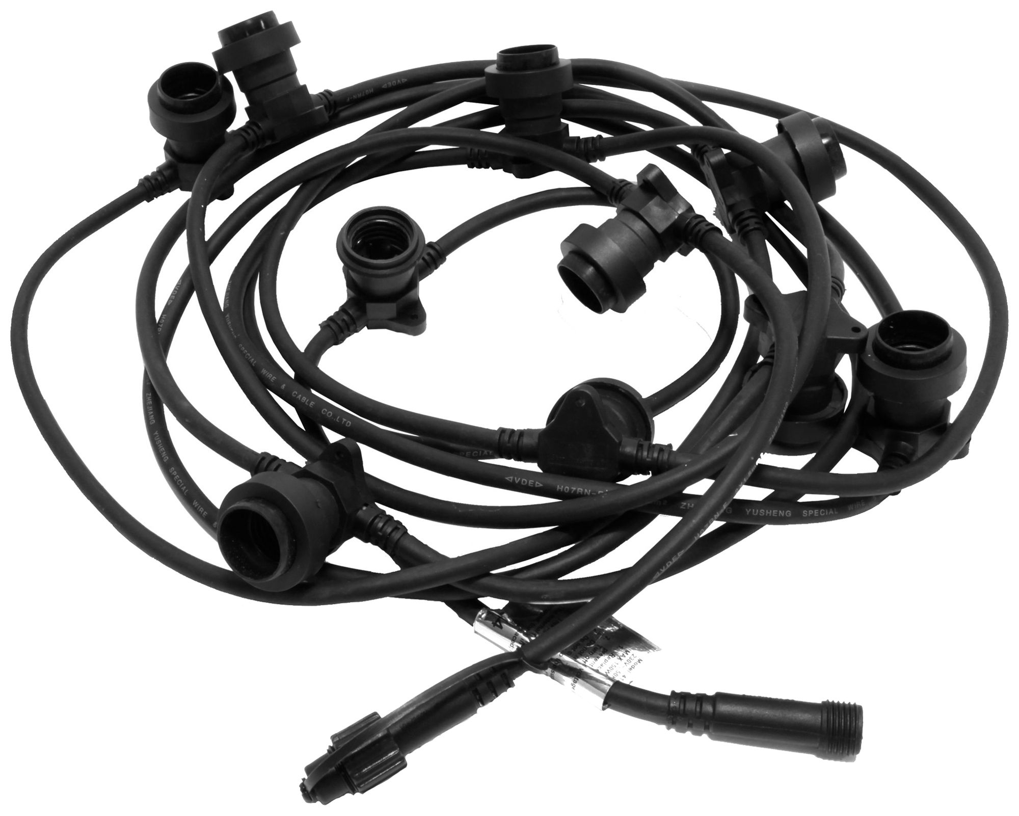 Lichterkette M. Schönenberger Extra Connecta 230V 150W 10×E27 7.35m IP44