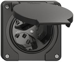 Steckdose NEVO N.CO, 3×T23, IP21, 1×getrennt, schwarz