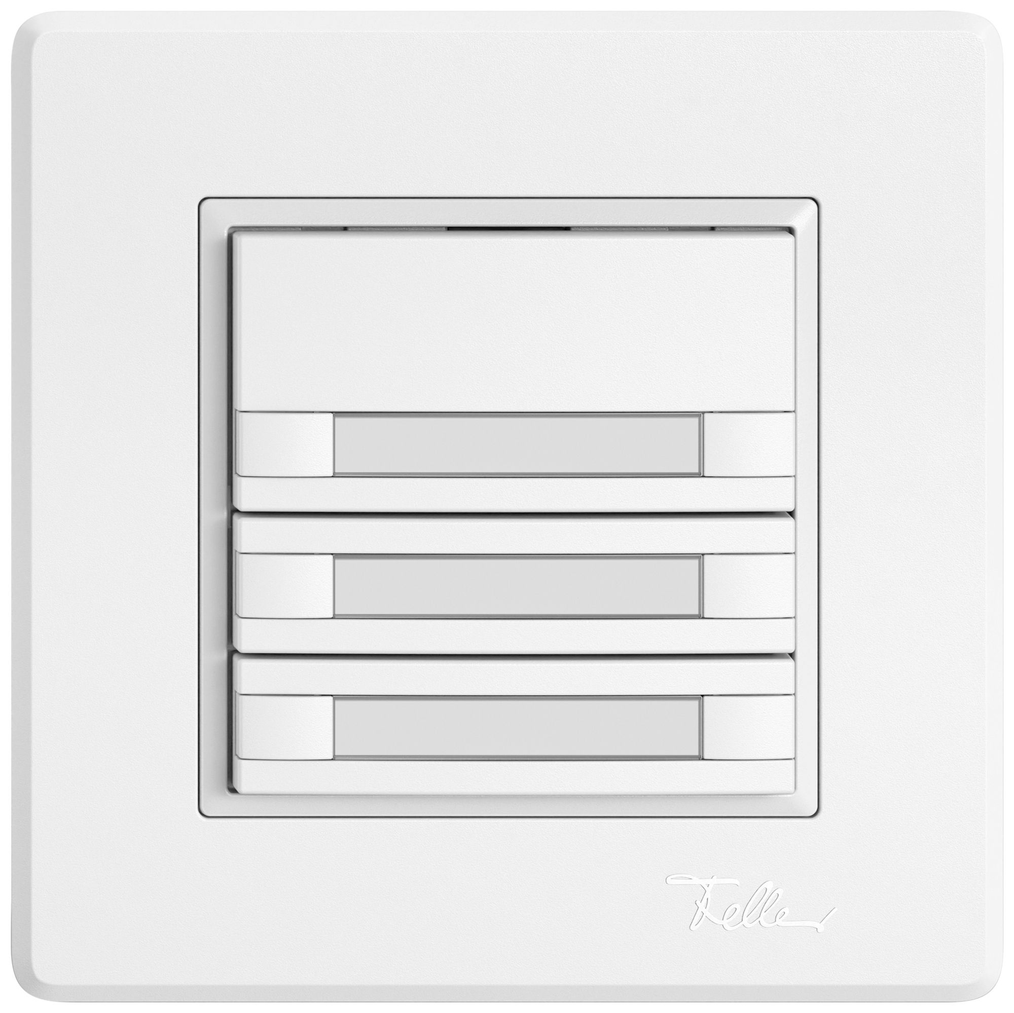 UP-Universaltaster EDIZIO.liv UNI SNAPFIX® 12…48V o.LED 3× 2-Tbed.Pap.ws