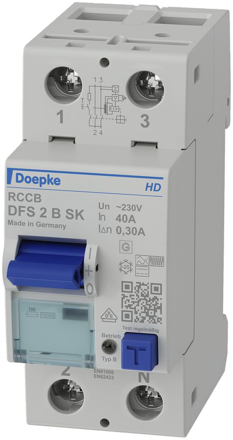Fehlerstromschutzschalter Doepke 40A 300mA 2L Typ B SK