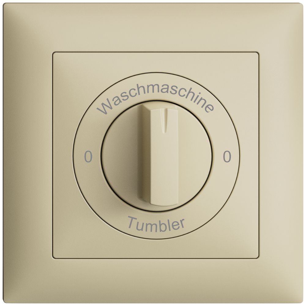 Frontset 0-Waschmaschine-0-Tumbler EDIZIOdue 88×88mm vanille