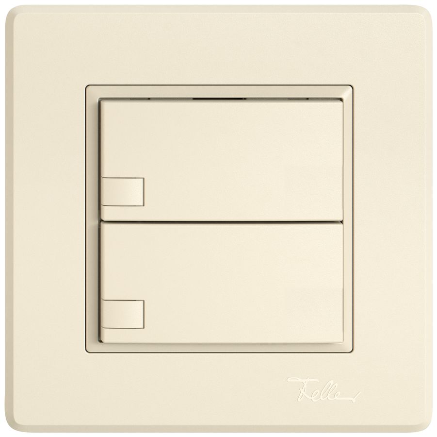 UP-Universaltaster EDIZIO.liv UNI SNAPFIX® o.LED 2× 1-Tbed.cr