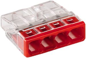 Borne WAGO 4L 0.5…2.5mm² de boîtier COMPACT 450V