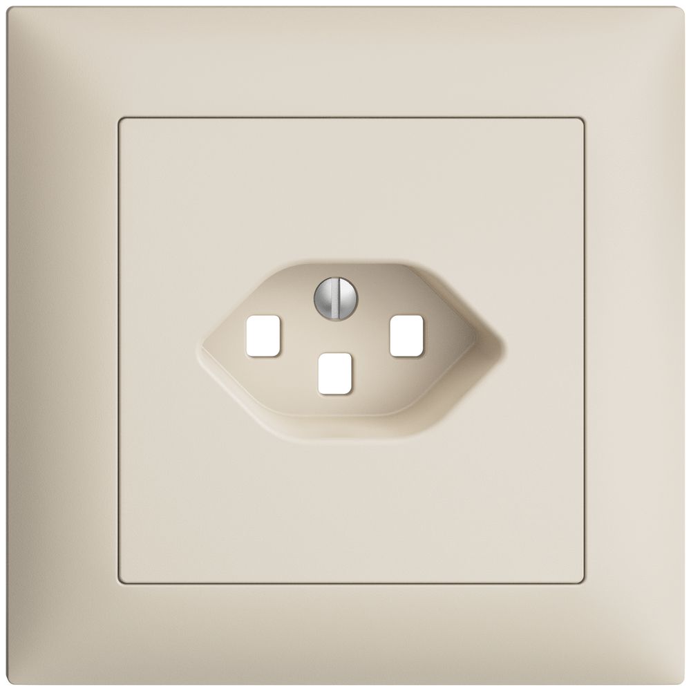 UP-Frontset EDIZIOdue crema 88×88mm 1×T23