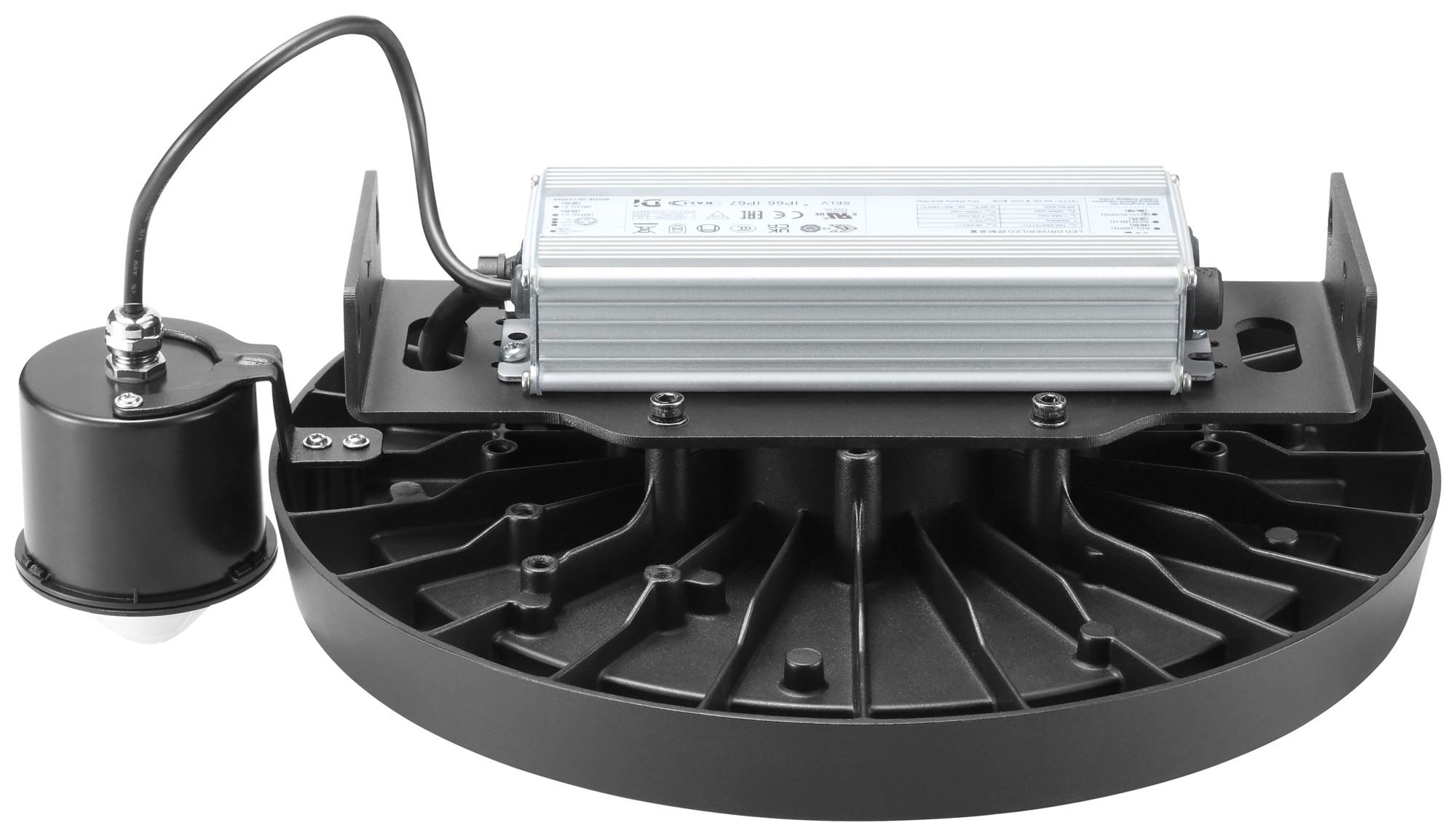 LED-Hallenstrahler Sylvania Granit 80W 13000lm 840 IP54 85° DIM PIR Ø298