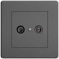 Presa antenna INC TV-R EDIZIO.liv SNAPFIX® presa di passaggio 11dB grs