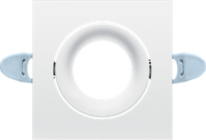 Bague frontale pour Lily Ø82mm carré blanc