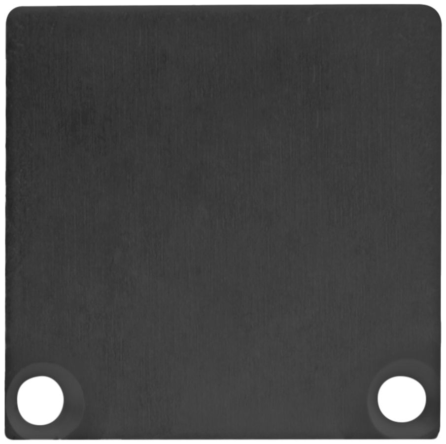 Embout DOTLUX pour profilé/cache aluminium 11J/12J noir 2 pcs avec vis