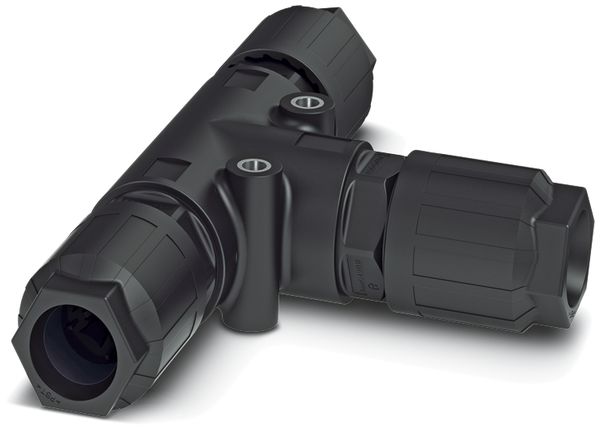 Distributore T QUICKON 4LPE 6mm² senza dado nero