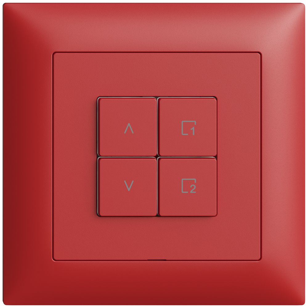 Comando per interruttore tapparelle INC 1c scena/4t Edue Wiser berry