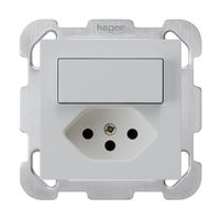 UP-Kombination 3/1P+T13 hellgrau kallysto mit Befestigungsplatte