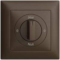 Kit front. 0-Jour-0-Nuit EDIZIOdue coffee 88×88mm per interr.rot