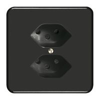 UP-Steckdose FH 2×T13 schwarz