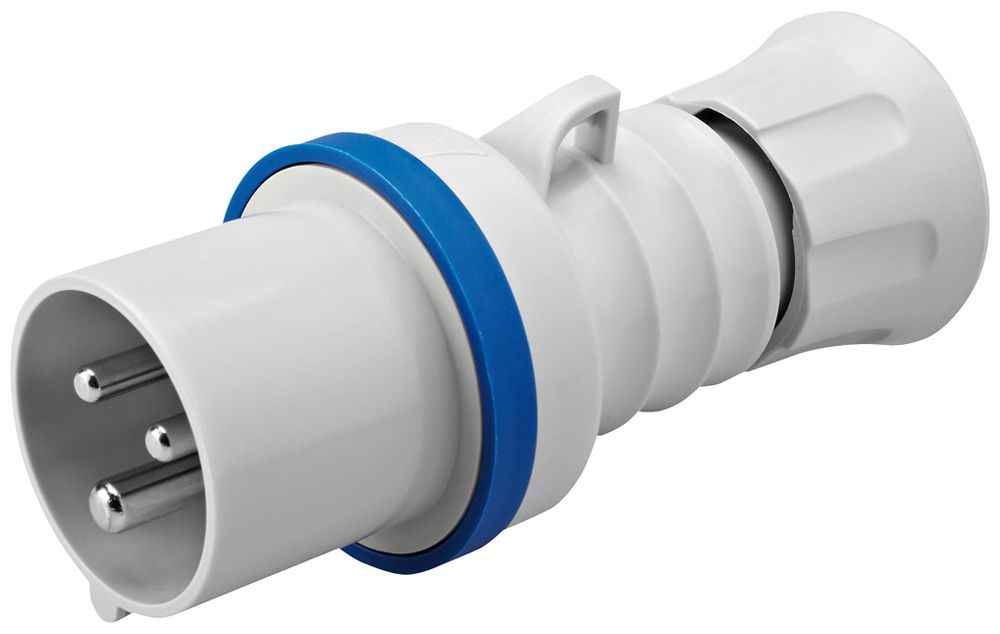 Fiche CEE Gewiss 309 HP 3P 32A 200…250V bl 6h IP44 à vis