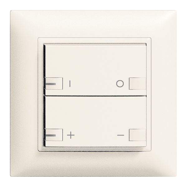 UP-Frontset ON-OFF Dimmer 2T mit LED ZEP EDIZIOdue weiss