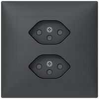 UP-Steckdose Sidus B 2×T13 anthrazit