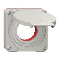 Deckel mit Klappdeckel NEVO Ø42mm IP55 lgu (Dicht.rt)