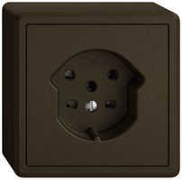 AP-Steckdose EDIZIO.liv SNAPFIX® 1×T15 br