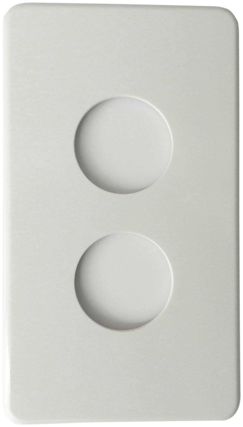 Abdeckplatte 2×II 2×43/60mm weiss