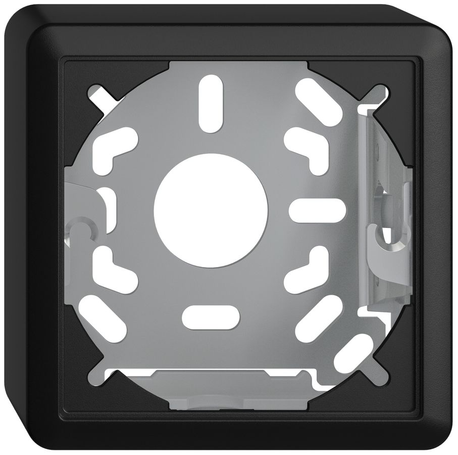 Kappe mit Grundplatte 39mm EDIZIOdue schwarz