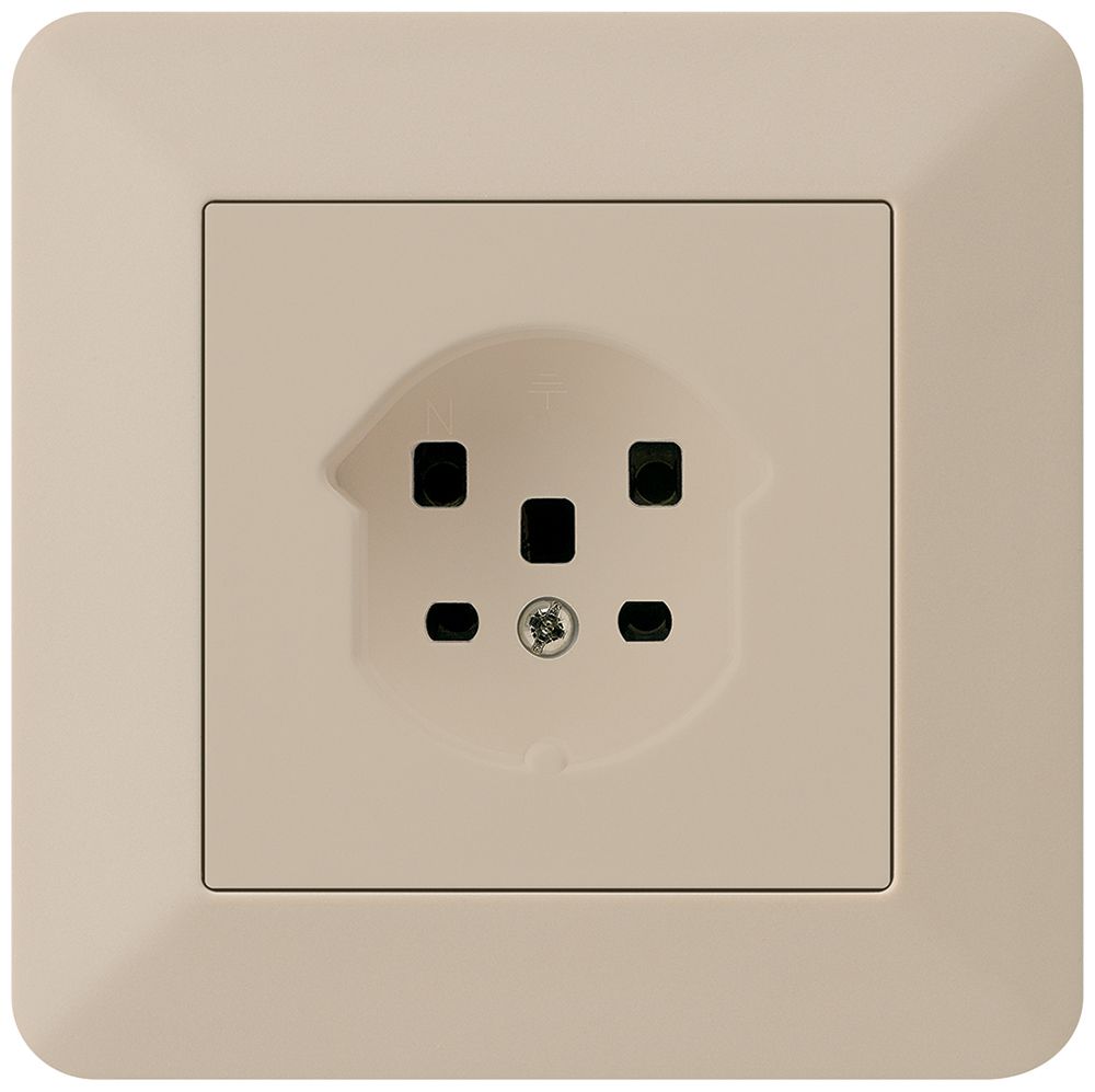 UP-Steckdose kallysto.trend T25 beige Schraubklemme
