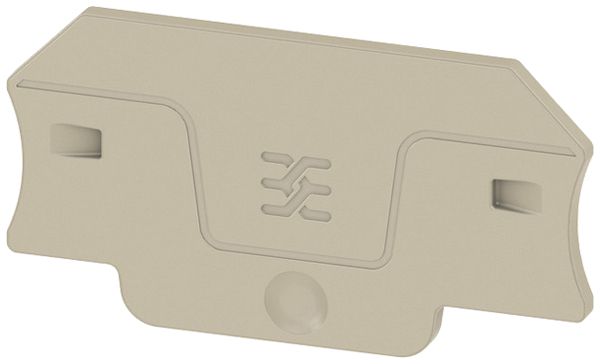 Abschlussplatte Weidmüller ALEP 2C 2.5mm² 55×29×2.1mm beige