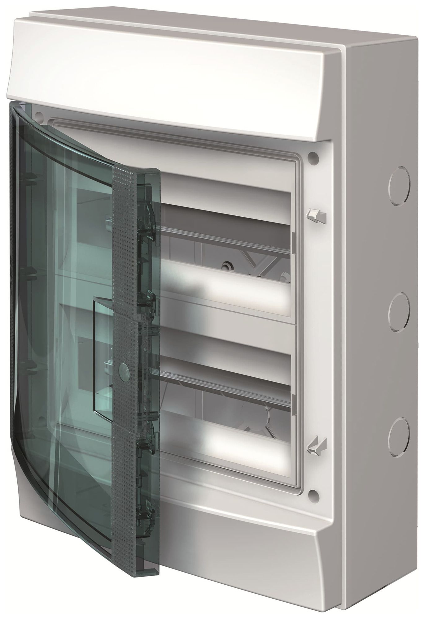 Distributore AP ABB M65W224TN3, 2 file, 24UM, 435×320×155mm, IP65, grigio