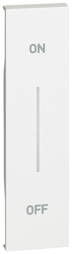 Cache de touche Living Now p.touches MyHOME 1 module a.impression ON-OFF blanc