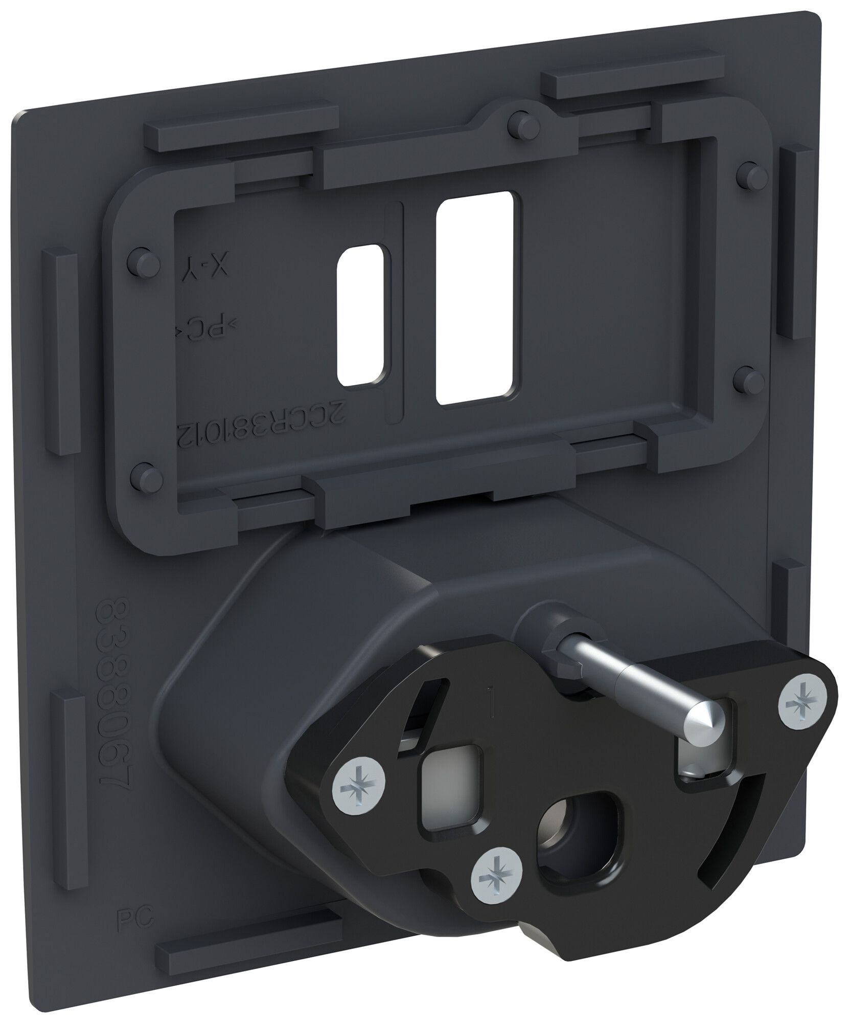 UP-Frontset ABB Sidus USB-A+C + T13 60×60mm an IP20