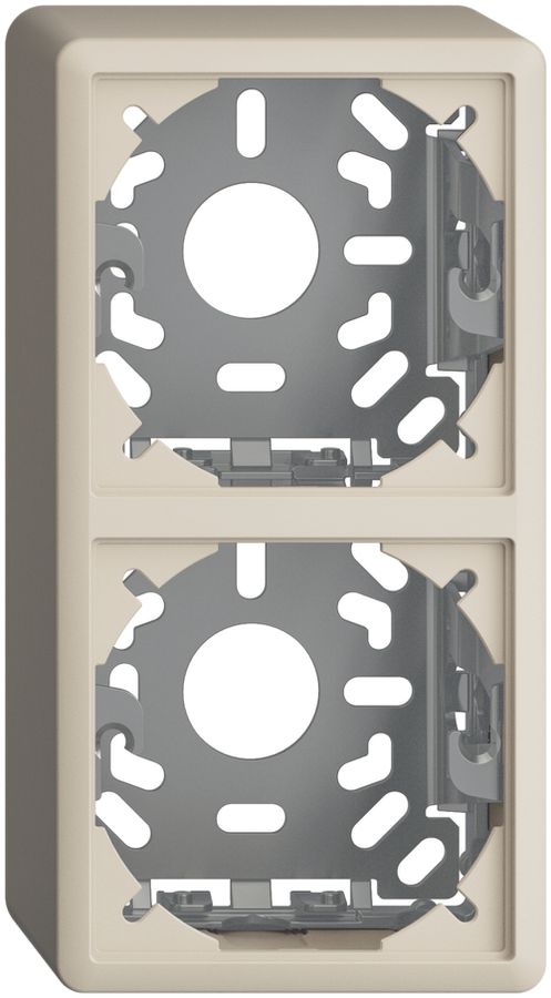 Capot avec plaque de base 2×54mm pour combinaison FX vertical/horizontal crema