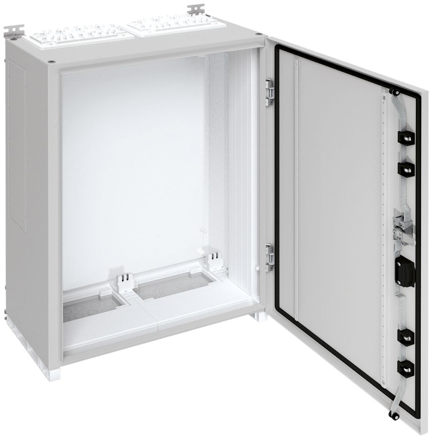 Armadio murale Hager univers con porta piena CP II IP55 800×550×275mm RAL 7035