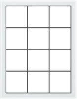 Telaio di copertura SIDUS 4×3 bianco