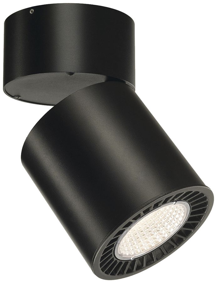 LED-Deckenleuchte SLV SUPROS MOVE 31W 2600lm 3000K 60° Ø127×205mm schwarz