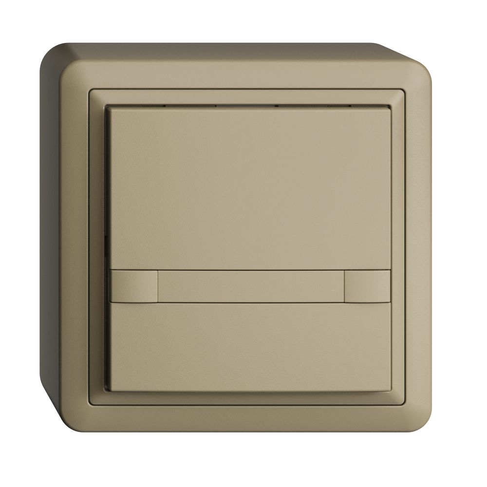 AP-KNX-Taster RGB EDUE, 250mW, o.LED, m.Papiereinlage, 1×Taste, 2×Tastenb., sa