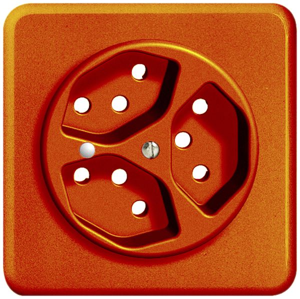 UP-Frontset FH 3×T13 orange 86×86mm mit Linse