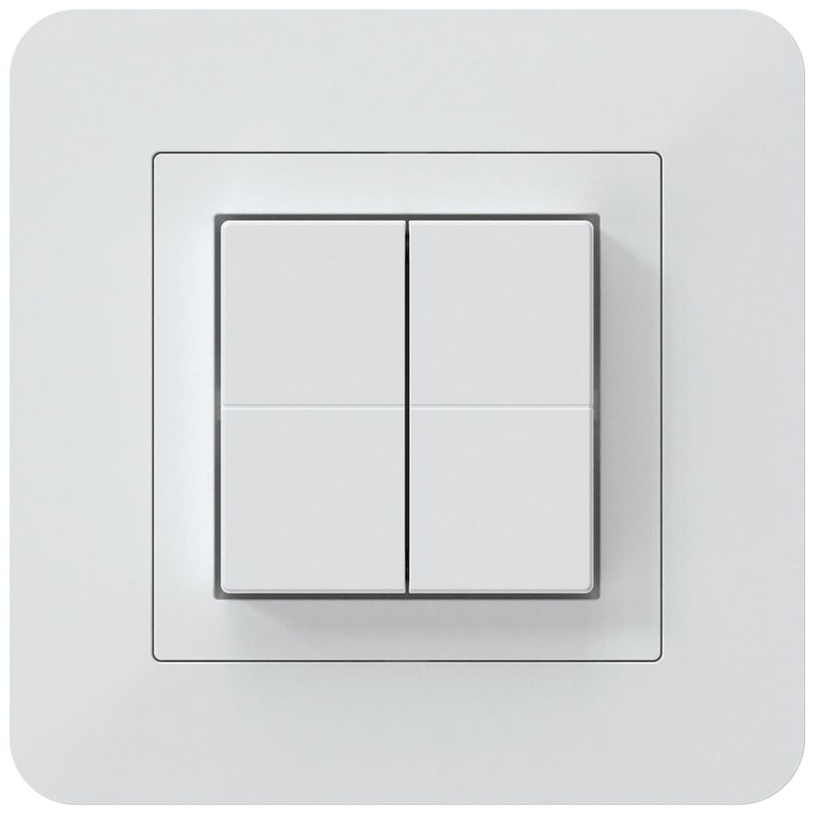 Funktaster Friends of Hue KTR, 4×, 94×94mm, klebend, weiss