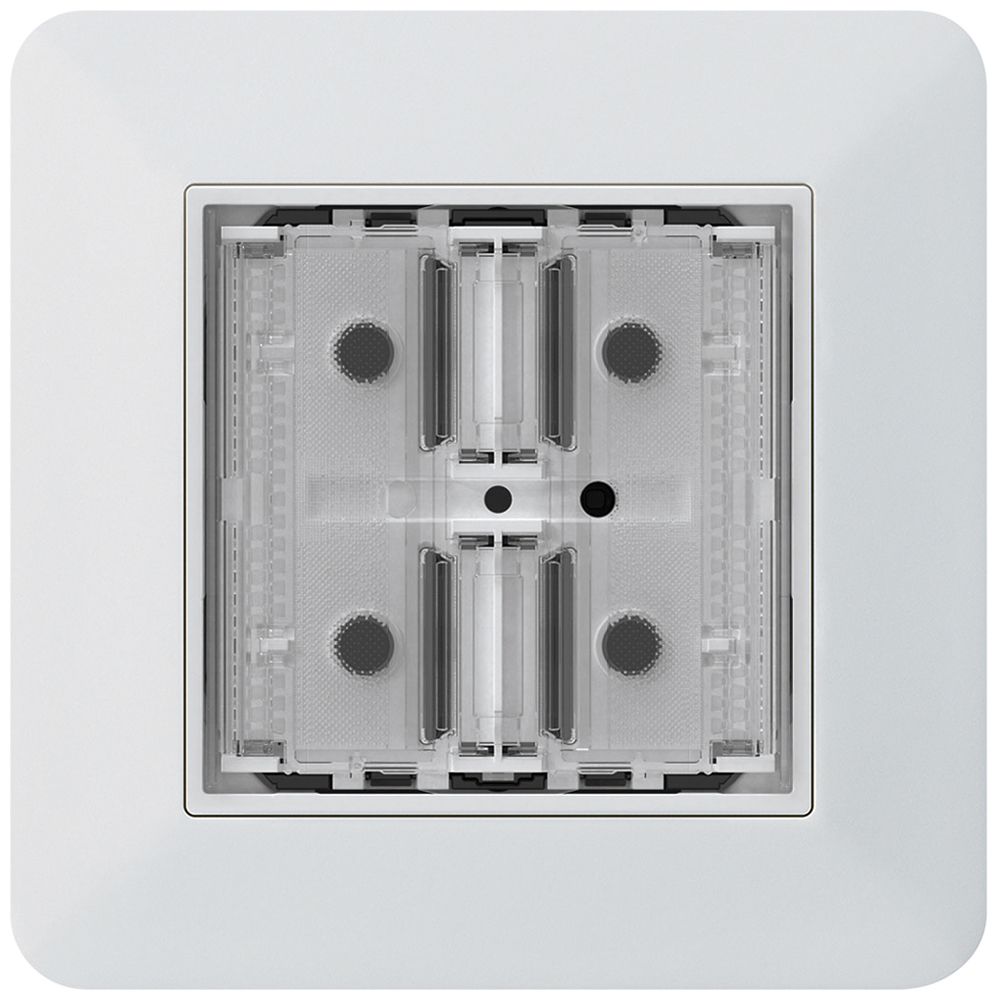 Poussoir KNX ENC KTR p.2×touches 4×points actionnables LED blanc