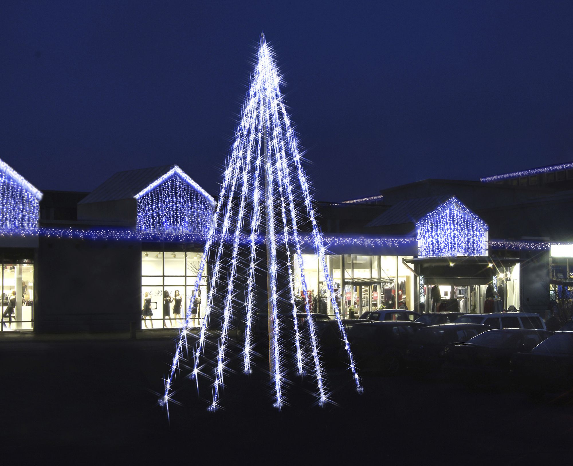 Dispositif de mât de drapeau System LED Extra, blanc, 8 départs à visser