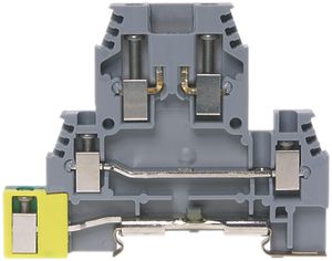 Borne de passage joignable WZ 0.5…2.5mm² 24A 500V vis 2×3 rail DIN/G TH35/G32 gr