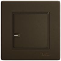 Poussoir KNX RGB ENC EDIZIO.liv SNAPFIX® capteur temp.RGB-LED 1× comm.1T br