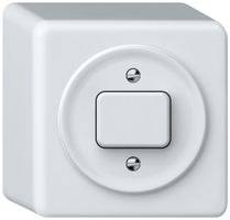 AP-Druckschalter origin Sch 6 88×88×54mm weiss