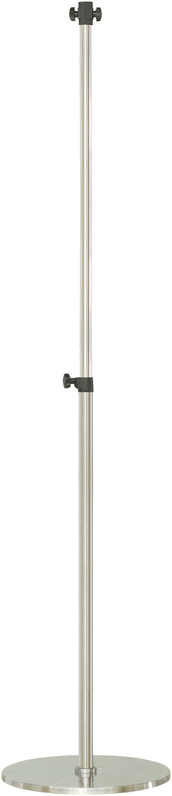 Pied-support Sonnenkönig pour radiateur infrarouges, 9kg 45×102…205×45cm argent