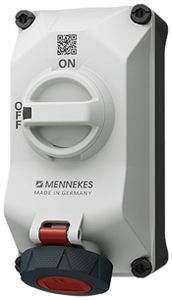AP-Steckdose MENNEKES DUO 16A 4P 6h 400V IP67 Schalter